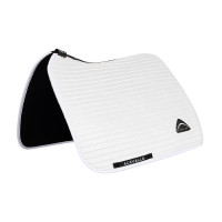Tapis de dressage Acavallo Sublime en daim à rayures Blanc
