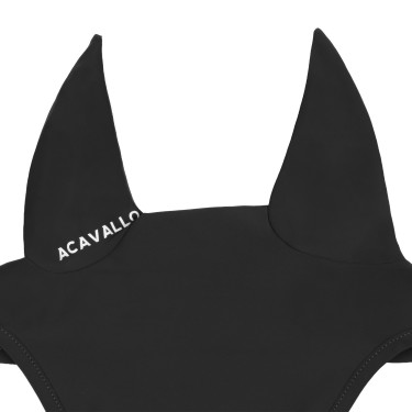 Bonnet en tissu technique Acavallo avec patch logoté en silicone Sublime Noir