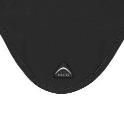 Bonnet en tissu technique Acavallo avec patch logoté en silicone Sublime Noir