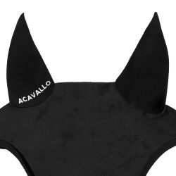 Bonnet Sublime Acavallo en daim avec écusson logo en silicone Noir