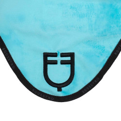 Bonnet modèle GP Equestro avec logo en daim Ciel Bleu