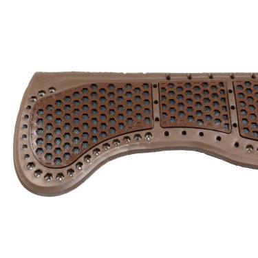 Amortisseur Acavallo Piuma Aerobalance gel EVA plat Marron