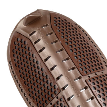 Amortisseur Acavallo Piuma Aerobalance gel EVA plat Marron