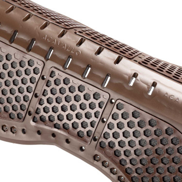 Amortisseur Acavallo Piuma Aerobalance gel EVA plat Marron