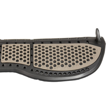 Amortisseur Acavallo Piuma Aerobalance gel EVA plat Noir / walnut