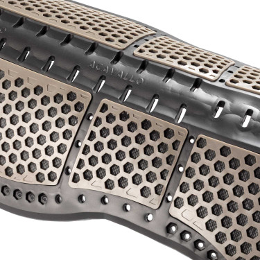 Amortisseur Acavallo Piuma Aerobalance gel EVA plat Noir / walnut
