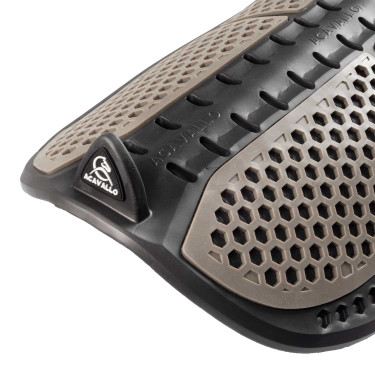 Amortisseur Acavallo Piuma Aerobalance gel EVA plat Noir / walnut