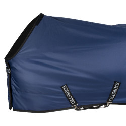 Couverture d’extérieur Equestro Nebraska en tissu indéchirable 250 g Marine Bleu marine