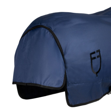 Couverture d’extérieur Equestro Nebraska en tissu indéchirable 250 g Marine Bleu marine