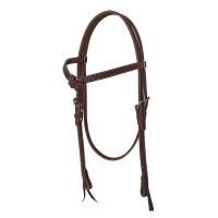 Bridon western Pool's avec finition serpent Marron Bridon western Pool's avec finition serpent Marron