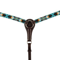 Collier de chasse western Pool's huilé avec perles Navajo SKY Marron foncé