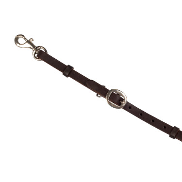 Collier de chasse western Pool's en cuir huilé avec perles serape Marron foncé