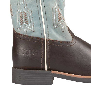 Bottes Western Pool's Arrow pour enfants Marron / bleu ciel
