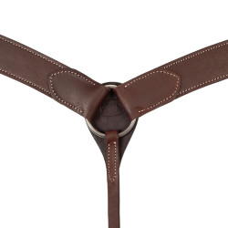 Collier de chasse western Pool's en cuir Huilé Marron
