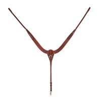 Collier de chasse Pool's western en cuir Huilé Marron