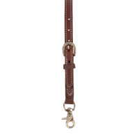 Collier de chasse Pool's western en cuir Huilé Marron