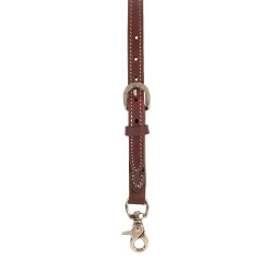 Collier de chasse Pool's western en cuir Huilé Marron