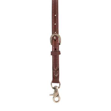 Collier de chasse Pool's western en cuir Huilé Marron