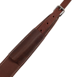 Collier de chasse Pool's western en cuir Huilé Marron