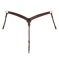 Collier de chasse western Pool's en cuir Huilé Marron