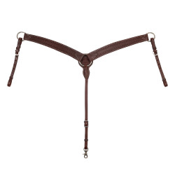 Collier de chasse western Pool's en cuir Huilé Marron