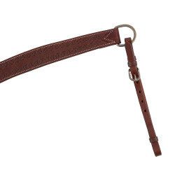 Collier de chasse western Pool's en cuir Huilé Marron