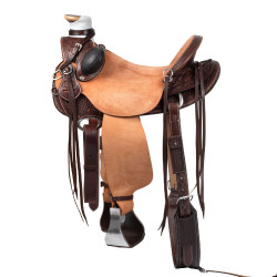 Selle western Wade Arizona Pool's avec sangle arrière et protection de couteau