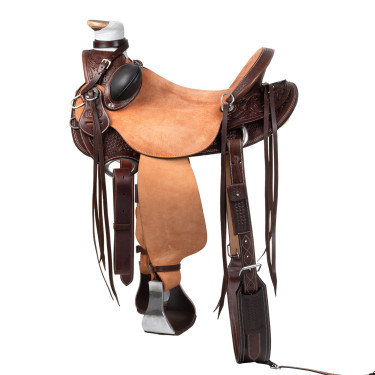 Selle western Wade Arizona Pool's avec sangle arrière et protection de couteau
