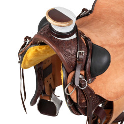 Selle western Wade Arizona Pool's avec sangle arrière et protection de couteau