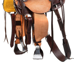 Selle western Wade Arizona Pool's avec sangle arrière et protection de couteau