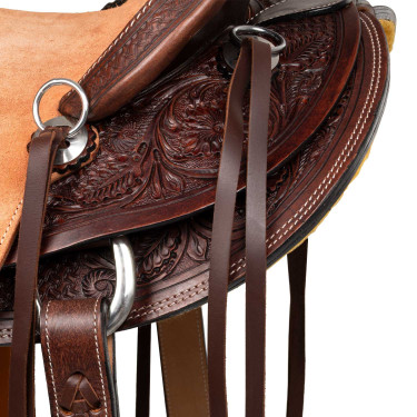Selle western Wade Arizona Pool's avec sangle arrière et protection de couteau