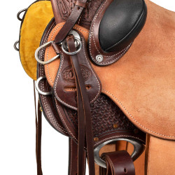 Selle western Wade Arizona Pool's avec sangle arrière et protection de couteau