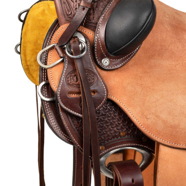 Selle western Wade Arizona Pool's avec sangle arrière et protection de couteau