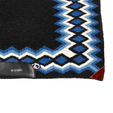 Tapis western Burioni show en laine avec rembourrage en Dry F