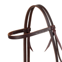 Bridon western Platinium Pro à frontal simple réglable Marron foncé Bridon western Platinium Pro à frontal simple réglable Marron foncé