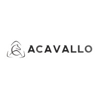 Logo adhésif mural Acavallo découpé Noir Logo adhésif mural Acavallo découpé Noir