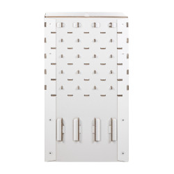 Présentoir Equestro pour collection pliable en carton Blanc