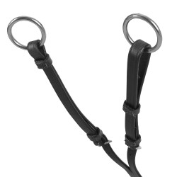 Collier de chasse Equestro à fourche en Y en cuir Noir