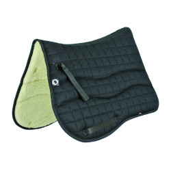 Tapis de selle Burioni rectangulaire LAINE/COTON Noir Tapis de selle Burioni rectangulaire LAINE/COTON Noir