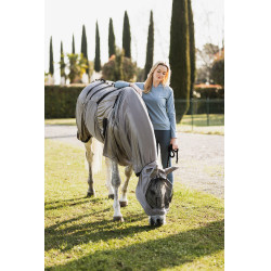 Couverture anti Eczema Horze Mountain Essence UV Gris clair
