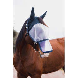Licol avec masque anti-mouches Horze Paso Fino Ouverture Bleu marine Licol avec masque anti-mouches Horze Paso Fino Ouverture Bleu marine