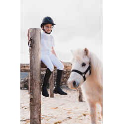 Pantalon d'équitation Horze Mira enfant fond intégral Blanc brillant Pantalon d'équitation Horze Mira enfant fond intégral Blanc brillant