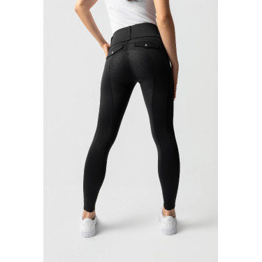 Legging Hybrid Horze Anya femme fullgrip Noir