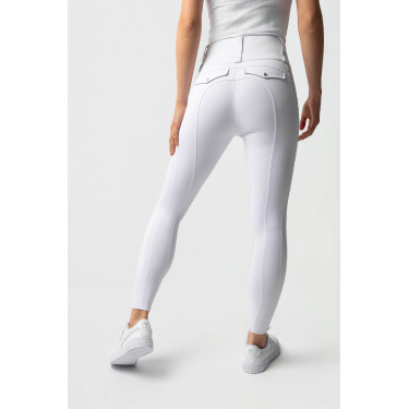 Legging Hybrid Horze Anya femme fullgrip Blanc brillant Legging Hybrid Horze Anya femme fullgrip Blanc brillant