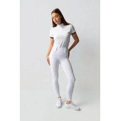 Legging Hybrid Horze Anya femme fullgrip Blanc brillant Legging Hybrid Horze Anya femme fullgrip Blanc brillant