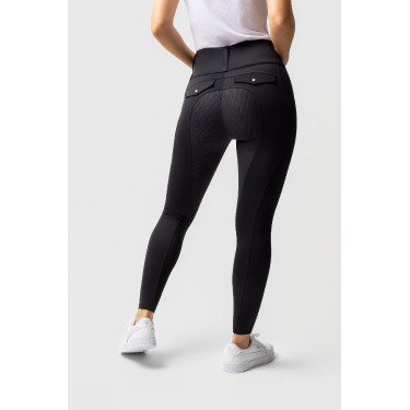 Legging Hybrid Horze Anya femme fullgrip Marine foncé Bleu