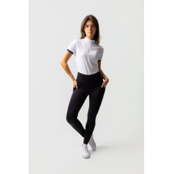 Legging Hybrid Horze Anya femme fullgrip Marine foncé Bleu