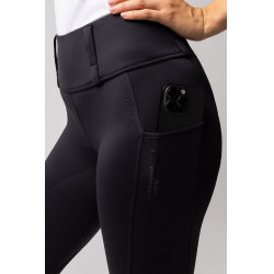 Legging Hybrid Horze Anya femme fullgrip Marine foncé Bleu