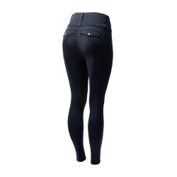 Legging Hybrid Horze Anya femme fullgrip Marine foncé Bleu