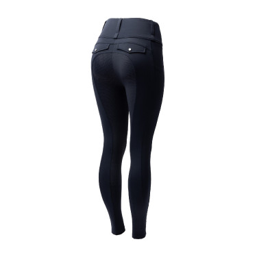 Legging Hybrid Horze Anya femme fullgrip Marine foncé Bleu